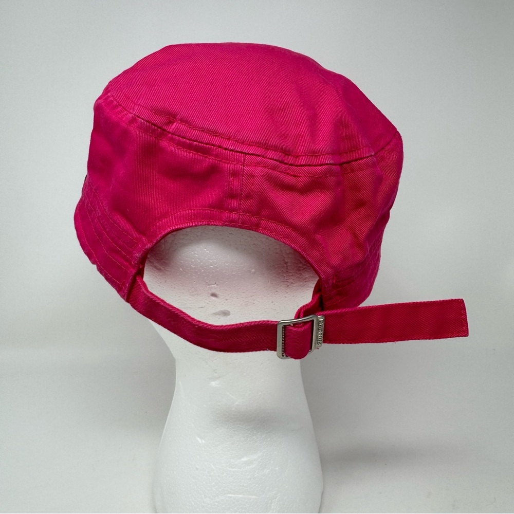 KBethos Women's Pink Bling Cadet Cap with Black Rhinestone Cross Embellishment - Picture 4 of 11